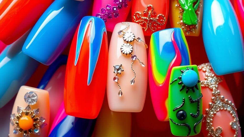 diverse designs for manicure