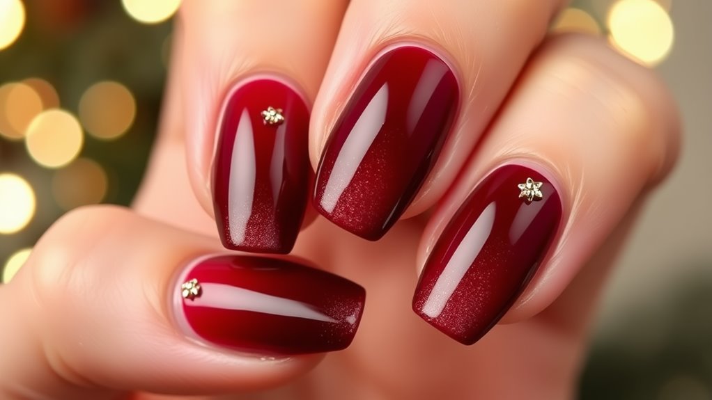 sophisticated burgundy color gradient